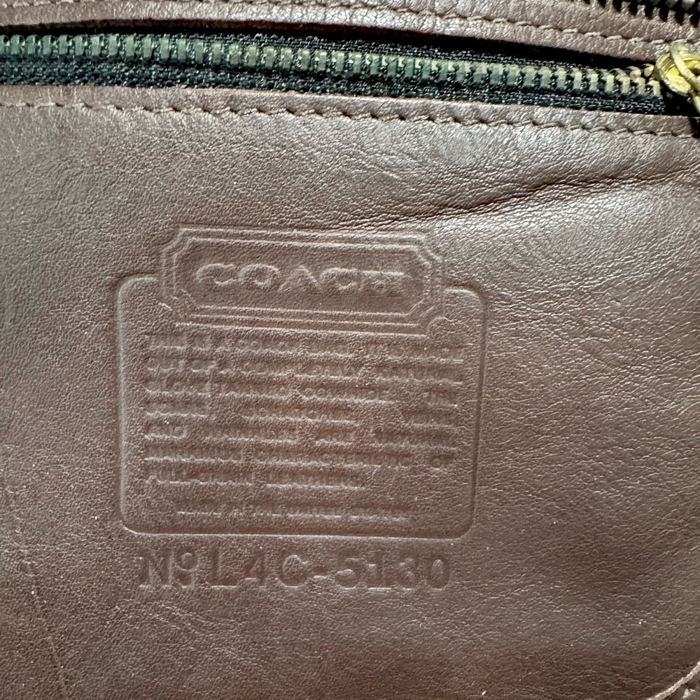 Coach Waverly Brown Leather Tote Bag - Picture 6 of 15